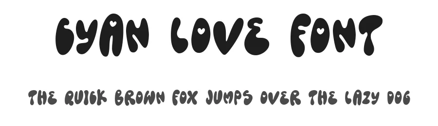 Cyan Love Font by Prioritype Co — Display Font