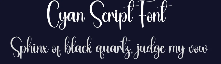 Cyan Script Font by andikastudio — Script Handwritten Font — thumbnail 2