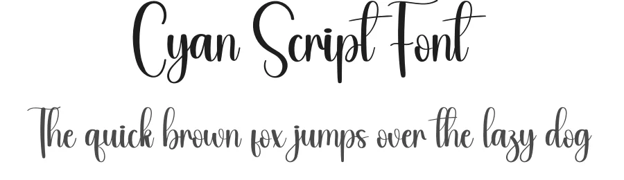 Cyan Script Font by andikastudio — Script Handwritten Font
