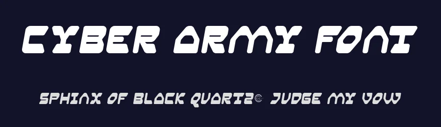 Cyber Army Font by RaisProject — Display Font — thumbnail 2