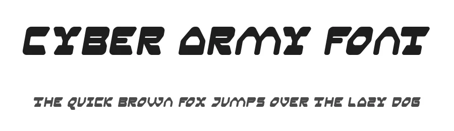 Cyber Army Font by RaisProject — Display Font
