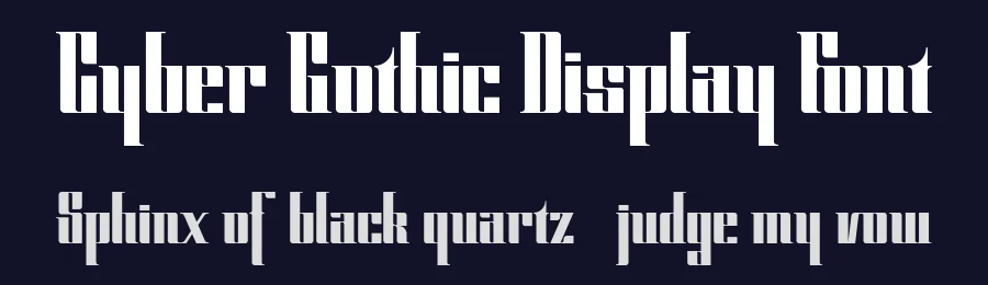 Cyber Gothic Display Font by 99designs — Display Font — thumbnail 2