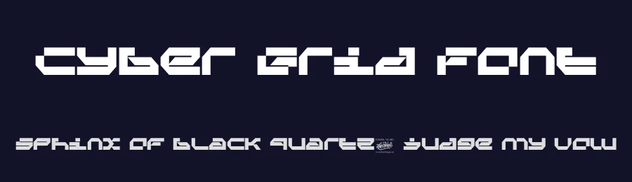 Cyber Grid Font by Almarkha Type — Display Font — thumbnail 2