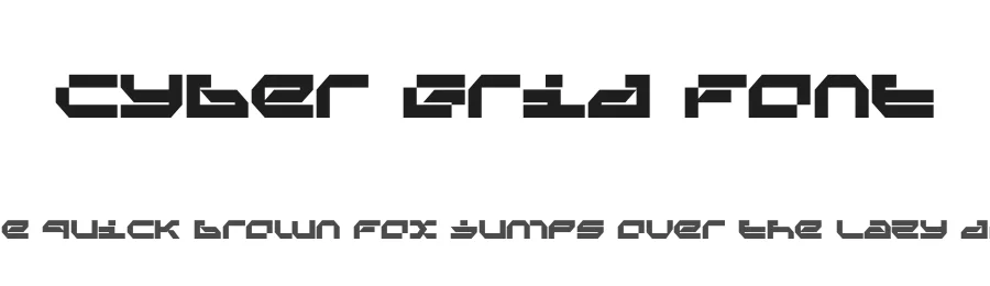 Cyber Grid Font by Almarkha Type — Display Font