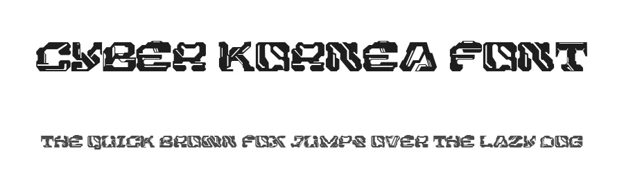 Cyber Kornea Font by Mofr 24 โ Display Font
