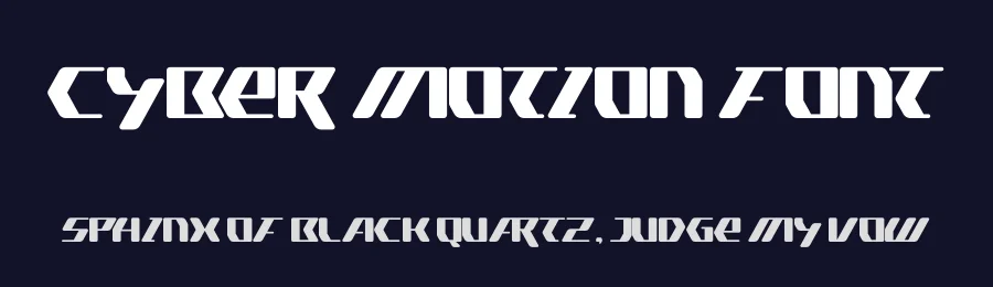 Cyber Motion Font by timelesstype.co — Display Font — thumbnail 2