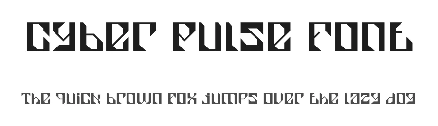 Cyber Pulse Font by PutraCetol Studio — Display Font