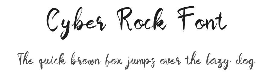 Cyber Rock Font by waptype0894 โ Script Handwritten Font