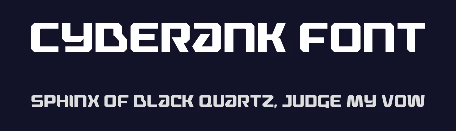 Cyberank Font by namaracreativestudio — Display Font — thumbnail 2