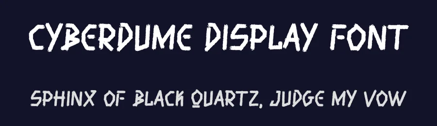 Cyberdume Display Font by Dhabee — Script Handwritten Font — thumbnail 2