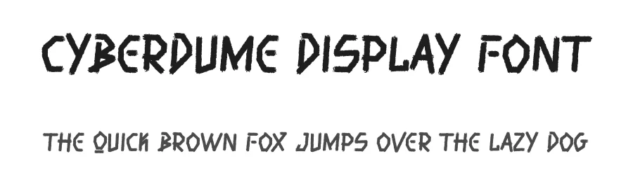 Cyberdume Display Font by Dhabee — Script Handwritten Font