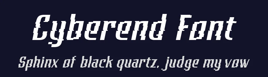 Cyberend Font by alit design — Display Font — thumbnail 2