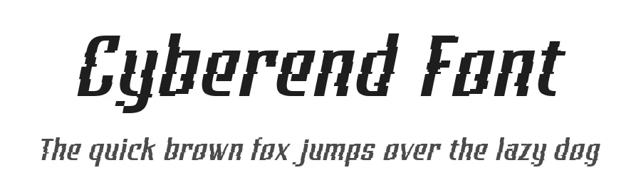 Cyberend Font by alit design — Display Font