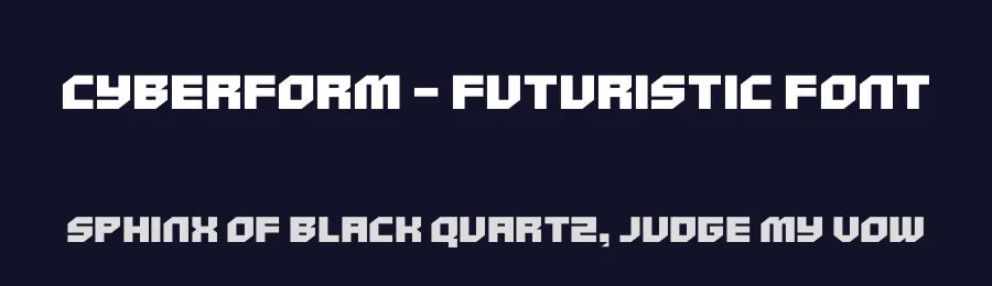 Cyberform – Futuristic Font by limitype — Display Font — thumbnail 2
