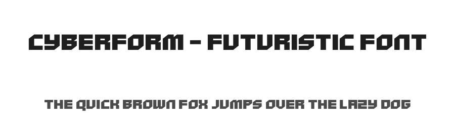 Cyberform – Futuristic Font by limitype — Display Font