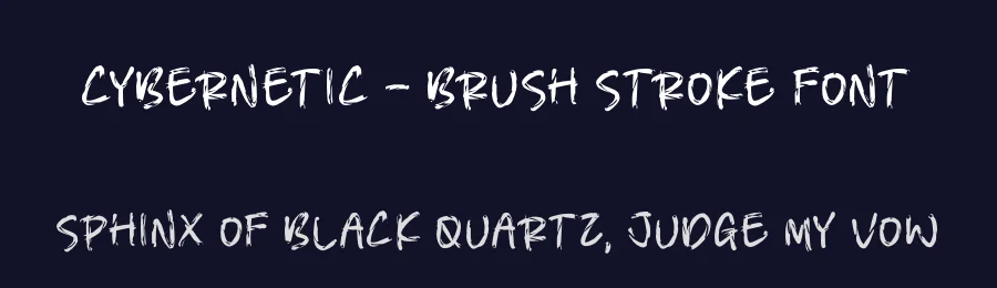 Cybernetic – Brush Stroke Font by perspectype — Script Handwritten Font — thumbnail 2