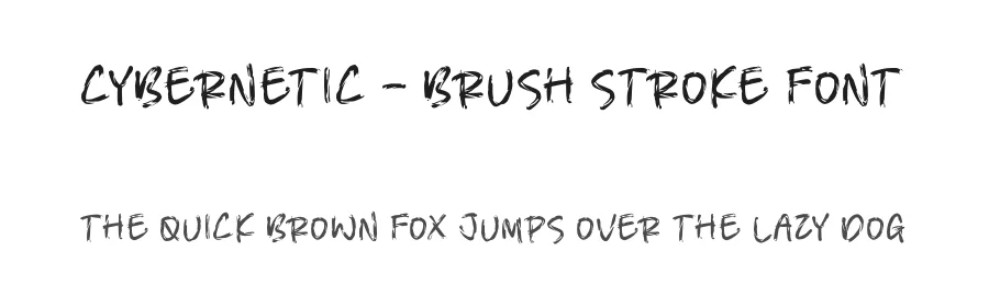 Cybernetic – Brush Stroke Font by perspectype — Script Handwritten Font