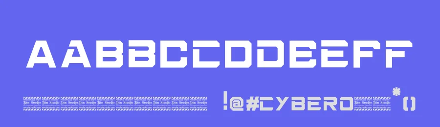 Cybero Display Font by Din Studio — Display Font — thumbnail 3