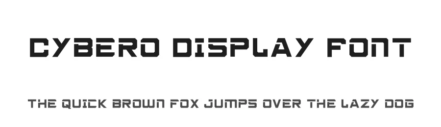Cybero Display Font by Din Studio — Display Font
