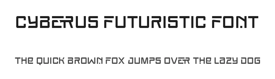 Cyberus Futuristic Font by Grontype — Display Font