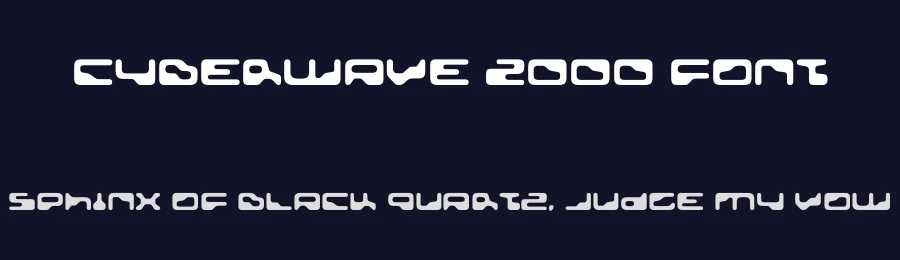 Cyberwave 2000 Font by HipFonts — Display Font — thumbnail 2