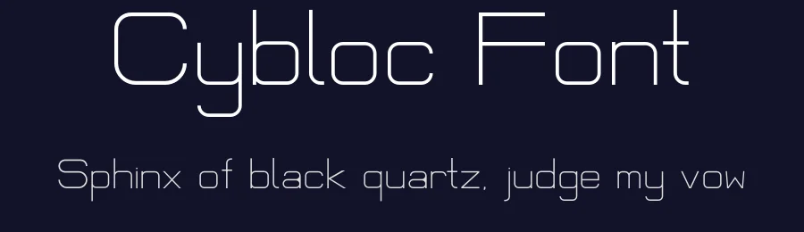 Cybloc Font by Jashith C — Sans Serif Font — thumbnail 2