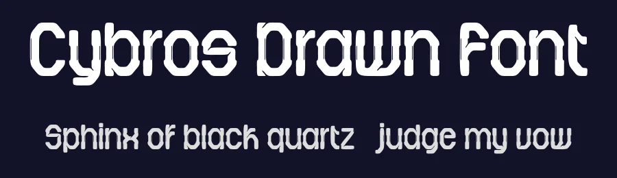 Cybros Drawn Font by craftsupplyco — Display Font — thumbnail 2