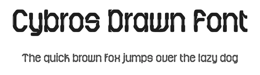 Cybros Drawn Font by craftsupplyco — Display Font