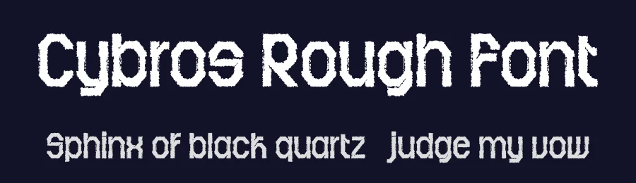 Cybros Rough Font by craftsupplyco — Display Font — thumbnail 2