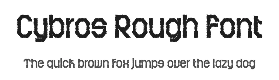 Cybros Rough Font by craftsupplyco — Display Font