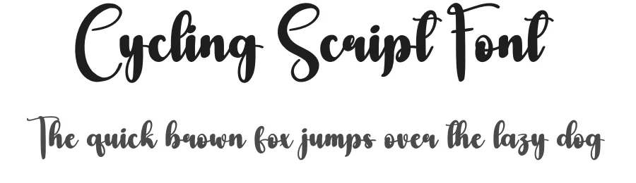 Cycling Script Font by andikastudio — Script Handwritten Font