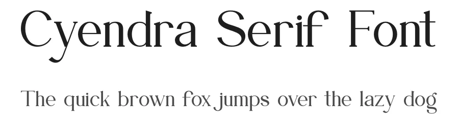 Cyendra Serif Font by ErmediaStudio — Serif Font