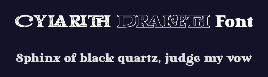 Cylarith Draketh Font by NDNL Studio — Display Font — thumbnail 2