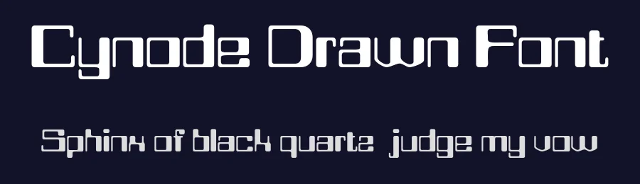 Cynode Drawn Font by craftsupplyco — Display Font — thumbnail 2