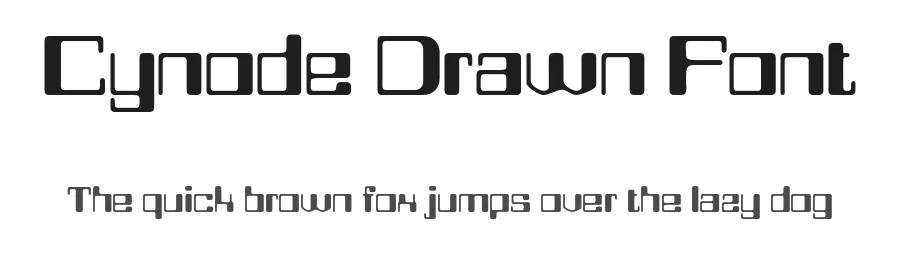 Cynode Drawn Font by craftsupplyco — Display Font
