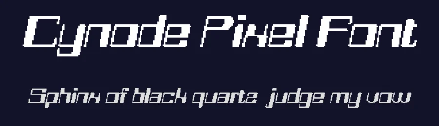 Cynode Pixel Font by craftsupplyco — Display Font — thumbnail 2