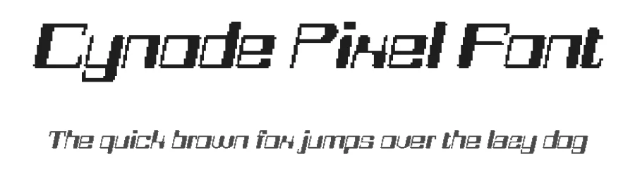 Cynode Pixel Font by craftsupplyco — Display Font