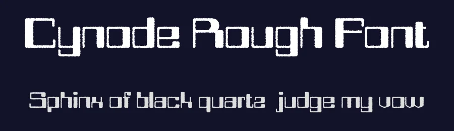 Cynode Rough Font by craftsupplyco — Display Font — thumbnail 2