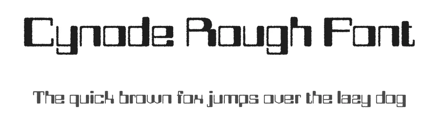Cynode Rough Font by craftsupplyco — Display Font