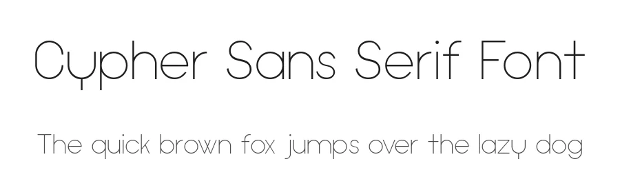 Cypher Sans Serif Font by Nabeel Khalid — Sans Serif Font