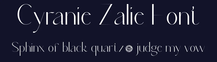 Cyranie Zalie Font by CalligraphyFonts.net — Sans Serif Font — thumbnail 2