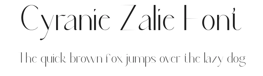 Cyranie Zalie Font by CalligraphyFonts.net — Sans Serif Font