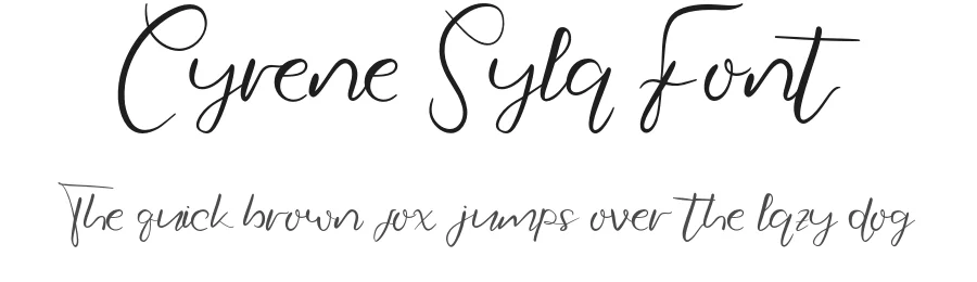 Cyrene Syla Font by Creatifontstudios — Script Handwritten Font