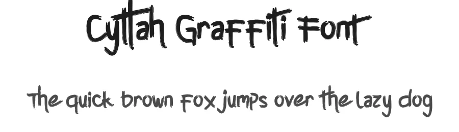 Cyttah Graffiti Font by edricstudio — Script Handwritten Font