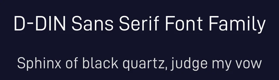 D-DIN Sans Serif Font Family by Datto — Sans Serif Font — thumbnail 2