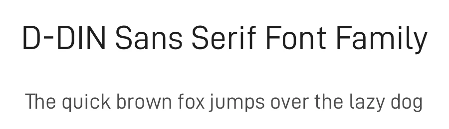 D-DIN Sans Serif Font Family by Datto — Sans Serif Font