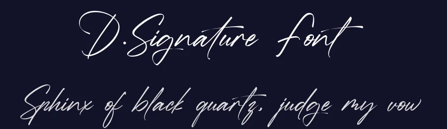 D.Signature Font by typeline studio — Script Handwritten Font — thumbnail 2