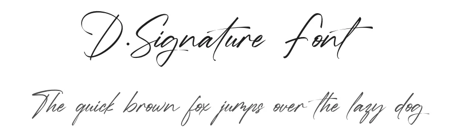 D.Signature Font by typeline studio — Script Handwritten Font