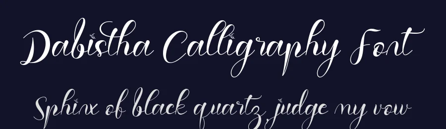Dabistha Calligraphy Font by Yoga Letter — Script Handwritten Font — thumbnail 2