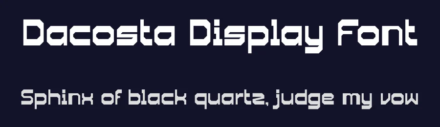 Dacosta Display Font by Tokokoo — Display Font — thumbnail 2